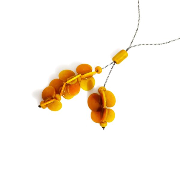 Ciondolo LEI, collana con ciondolo in vetro di Murano, Olimpia Aveta Design Gioielli contemporanei in vetro di Murano