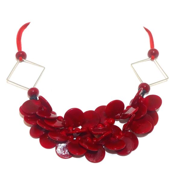 Collana LEI Charme, collana in vetro di Murano, Olimpia Aveta Design Gioielli contemporanei in vetro di Murano