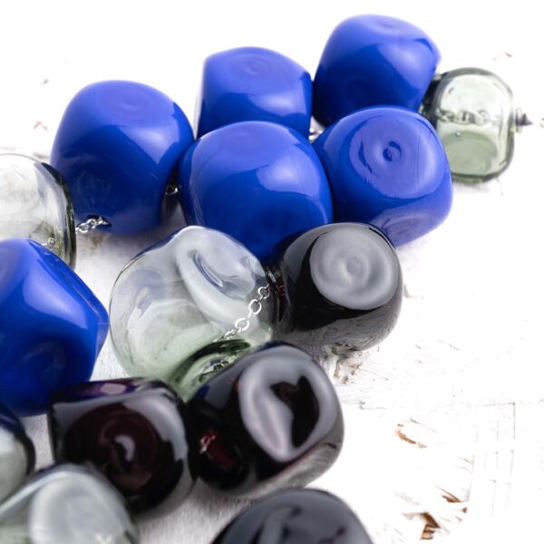 Collana MIRAGE blu lapis - immagine 3