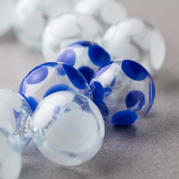 Collana ANDROMEDA bianca e blu - immagine 2