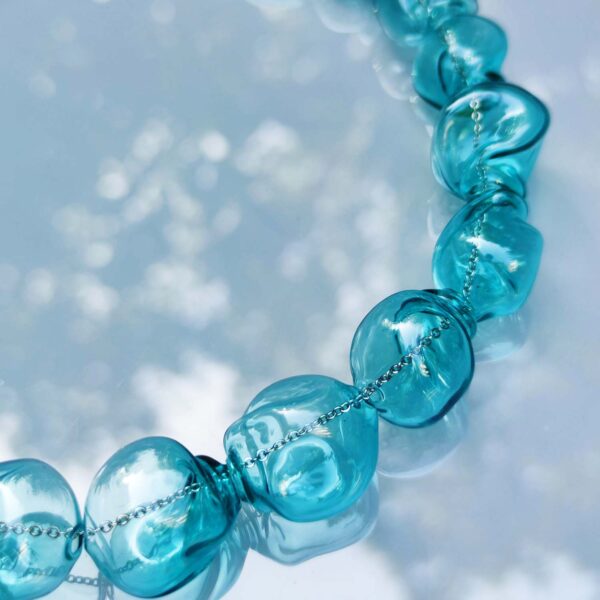 Collana TWIST blu marino - immagine 2