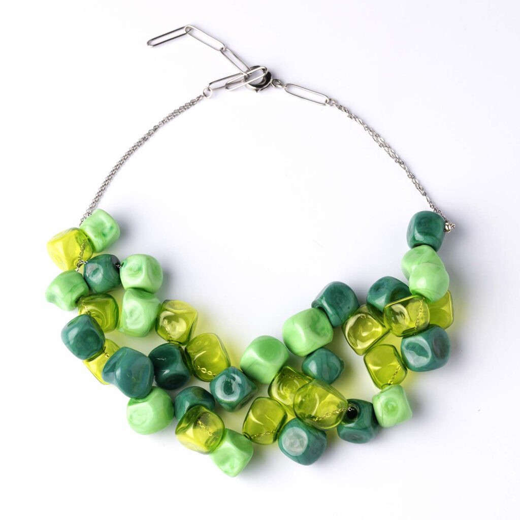 Collana Mirage verde mix