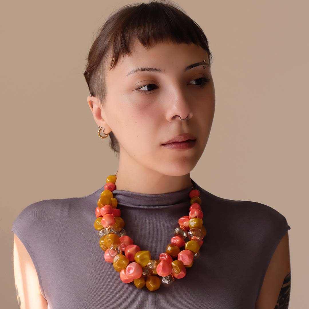 Blown Glass Necklace Tierra Cálida