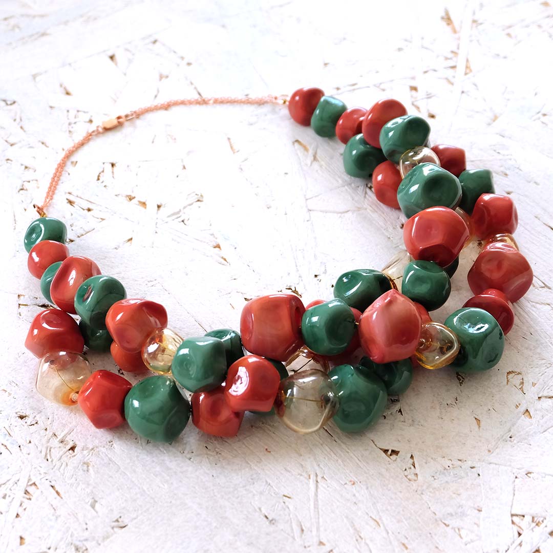 Blown Glass Necklace Tierra Fría