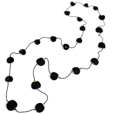 Collana Half and Half, Olimpia Aveta Design gioielli contemporanei in vetro di Murano